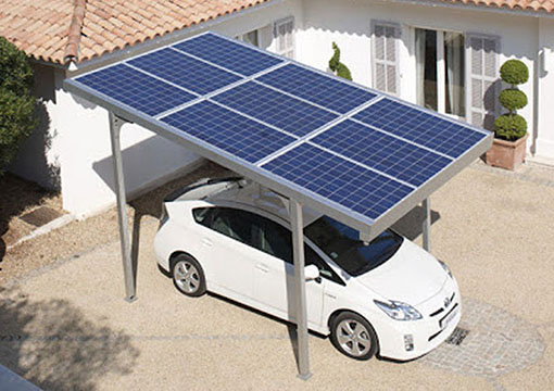 Stoginės iš saulės modulių